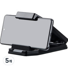 JEONGWONJEONSAN 車用吸附式智慧型手機平板支架, 黑色, 5個