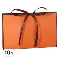 B Home Baking 蝴蝶結裝飾禮物袋 241606, 橘色, 10個