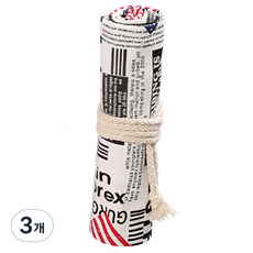 알로데 캔버스 리드 커튼 색연필 파우치 12색 23 x 20 cm, 07 미국아트, 3개