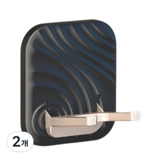 Bakojel 吹風機支架 免鑽孔安裝 折疊式支架, 黑色, 2個