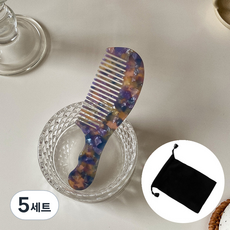 주앙오브제 시그마 빗 + 플란넬 백, 10 드림 퍼플, 5세트