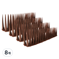 그린허그 조류 비둘기 퇴치 H100 버드스파이크 브라운, 150g, 8개