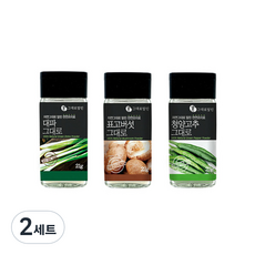 그대로말린 조미료 3종 선물세트 청양고추 22g + 대파 21g + 표고버섯 22g, 2세트
