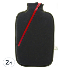 HUGO FROSCH 保暖熱水袋 暖暖包 Comfort Shell 2L 貝殼黑, 2個