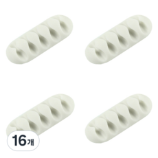 Raon Factory Leon簡約單色電線多功能收納架 5孔, 白色, 16個