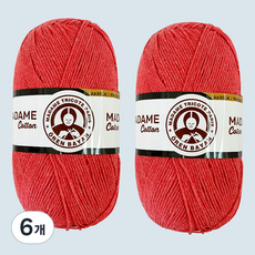 DIKTAS Madame Cotton棉質混紡毛線 2入, 047 三文魚, 6個