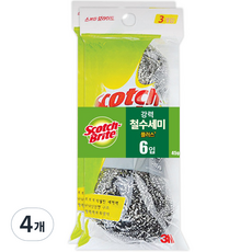 3M Scotch-Brite 百利 強力鋼絲球Plus 3入組, 4個, 3入