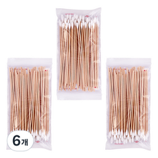 esthe HauteZen 樺木長棉花棒15cm, 6個, 100入