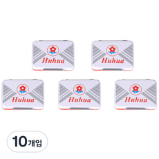 블루마토 스탬프 패드 Huhua Red 1-A NO.4, 빨강, 10개입