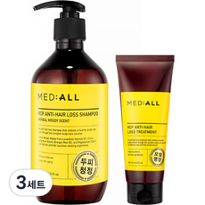 MED ALL RCP頭皮清淨洗髮精 木質香 480ml+護髮素 200ml, 3組