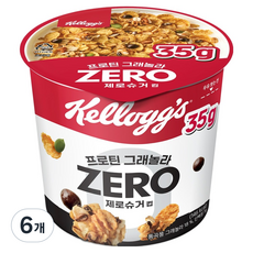 Kellogg's 家樂氏 高蛋白零糖穀物杯, 6個, 35g