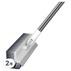 Musikine 清潔博士 廁所縫隙 浴室地板 清潔刷 推水器, 2個, 白色