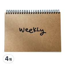 Manmong Shop A5 基本款週計畫本, 混合色, 4個