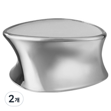 Jjubinine 光滑足部去角質器 銀色, 2個, 1入, 49g