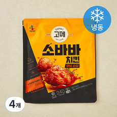 고메 소바바치킨 양념 순살 (냉동), 240g, 4개