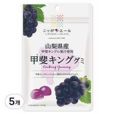 닛폰에일 JA전농젤리 야마나시 카이킹 구미, 40g, 5개
