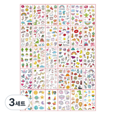 포커머스 헤나 타투 스티커 미니 30종 세트, 3세트, A타입