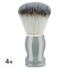 Greenuer 簡約理髮店刮鬍刷 灰色, 4個, 1入