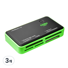 코시 F패널 카드리더 라이터, CR981, 그린, 3개