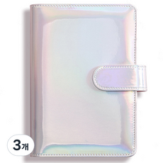 마켓감성 샤인커버 다이어리, 레이저 실버, 3개