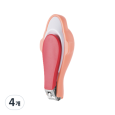 포마미케어 유아용 부드러운 손톱깍이, 핑크, 4개