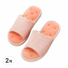 더자카 쿠션 스프라이트 실내화, 오렌지, 2개