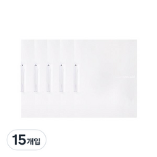 모닝글로리 2000 원터치 클립화일 A4, 화이트, 15개입