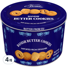 Kelsen 대니쉬 버터 쿠키, 908g, 4개