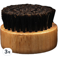 Mantoolkitz 圓形刮鬍刷 橡膠木, 1入, 3個