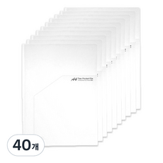 아이비스 투포켓 파일 08124, 투명, 40개