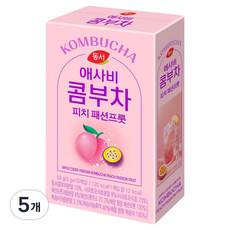 동서 애사비 콤부차 피치 패션프룻, 5g, 10개입, 5개