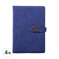루비코코 사무실 업무용 스케쥴러 다이어리, 블루, 4개
