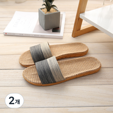 王骨藤編纖細線條夏季拖鞋, 灰色