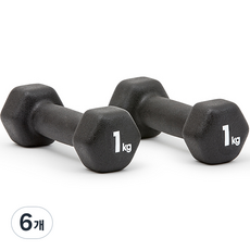 아디다스 육각 아령, 1kg, 6개