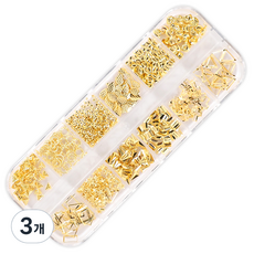 Chic Fit Gonggan Nail 纖薄美甲飾品 A 12款, 混合色, 3個