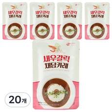 순수람 새우갈릭 채담 카레, 160g, 20개
