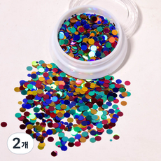 Dalmoa 自助亮片美甲亮粉, 圓點 A, 2個