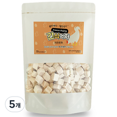 간식먹자 반려동물 동결건조 트릿 간식, 치킨트릿, 160g, 5개