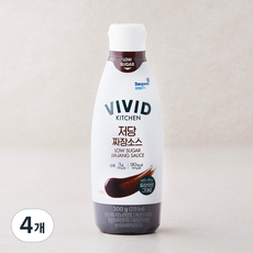 비비드키친 저당 짜장소스, 300g, 4개