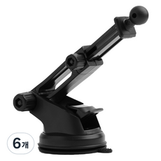 메이튼 차량용 대시보드 흡착형거치대, 6개, 블랙