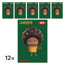 브레드이발소 빅데코 스티커, 초코 그러던가, 12개