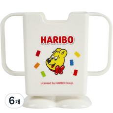 하리보 음료 팩 홀더 125ml, 아이보리, 6개