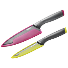 Tefal 特福 鈦金系列 刀具2件組, 1套, 萬用刀 12cm + 主廚刀 15cm