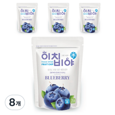 이치비야 프리미엄 동결건조 블루베리 과일칩, 15g, 8개