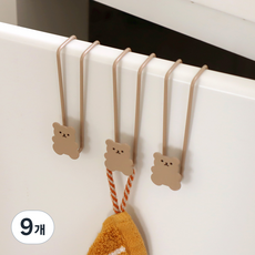 Ram's Home 廚房多用途水槽門掛鉤, 9個, 小熊