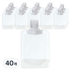 Living Heaven 旅行用便攜式化妝品分裝袋 50ml, 40個, 單一顏色