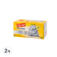 글래드 포스플렉스 트래시백 40p, 49.2L, 2개
