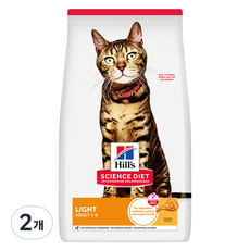 힐스사이언스다이어트 고양이 기능성 사료, 어덜트, 2kg, 2개