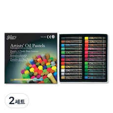 MUNGYO 螢光油畫棒組合, 24色, 2套