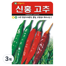 아람종묘 신홍 고추 씨앗, 3개